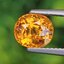 พลอย บุษราคัม yellow sapphire 3.26 กะรัต (Cts.) พลอยแท้ อัญมณีมงคลประจําวันเกิด เครื่องประดับพลอย