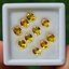 พลอย บุษราคัม yellow sapphire 7.41 กะรัต (Cts.) 10 เม็ด (Pcs.) พลอยแท้ อัญมณีมงคลประจําวันเกิด เครื่องประดับพลอย