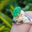 หยก พม่า แท้ Jade แหวนหยก 翡翠戒指 (Jadeite ring) 0.79 กะรัต (Cts.) (Size) 54 ดิบ ไม่ผ่านการปรับปรุง (Type A) พม่า (Myanmar)