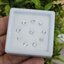พลอย ขาว ไวท์ แซฟไฟร์ White Sapphire 10 เม็ด 2.26 กะรัต (Cts.) ดิบ (Unheated) พลอยแท้ อัญมณีมงคลประจําวันเกิด เครื่องประดับพลอย