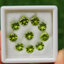 พลอย เพอริดอต Peridot 8.85 กะรัต (Cts.) 10 เม็ด (pcs.) พลอยแท้ อัญมณีมงคลประจําวันเกิด เครื่องประดับพลอย