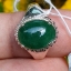 หยก พม่า แท้ Jade แหวนหยก 翡翠戒指 (Jadeite ring) 2.30 กะรัต (Cts.) (Size) 57 ดิบ ไม่ผ่านการปรับปรุง (Type A) พม่า (Myanmar)