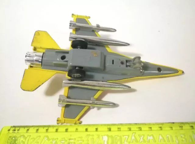 มีหลายภาพ,ของเล่นเก่า Diecast เครื่องบิน งานเหล็กผสมชิ้ส่วนพลาสติก F16 ขนาดประมาณ 16 ซม. **ไม่มีกระจกหน้า มือ2