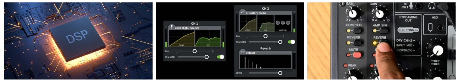 YAMAHA AG06MK2 มิกเซอร์ขนาดเล็ก มิกเซอร์ 6 Ch. มิกเซอร์พร้อมอินเตอร์เฟส พร้อมเป็น USB Audio Interface mini mixer (สีดำ)