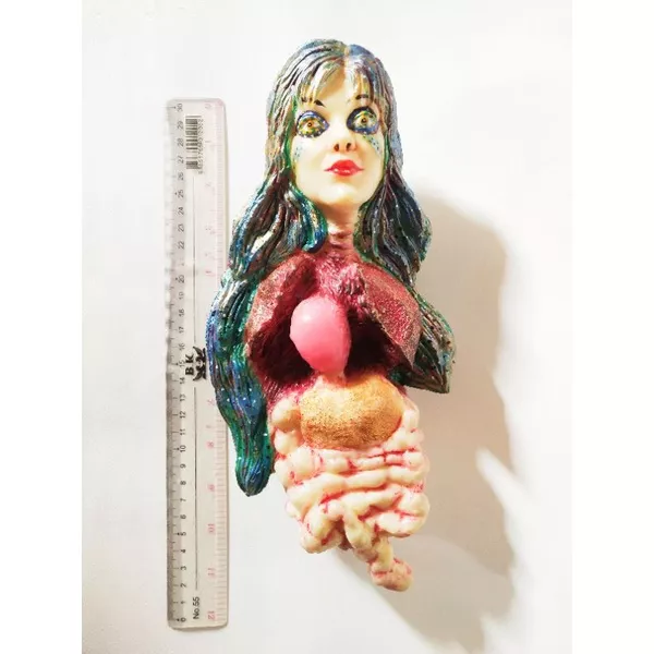 มีหลายภาพ,MGC Handmade model 1:4 โมเดลผีกระสือคาเมเลี่ยน หัวใจเรืองแสง Chameleon Krasue รุ่นใหญ่พิเศษ ตัวใหญ่ น้ำหนักเบา