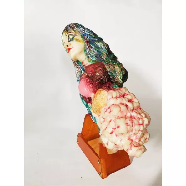 มีหลายภาพ,MGC Handmade model 1:4 โมเดลผีกระสือคาเมเลี่ยน หัวใจเรืองแสง Chameleon Krasue รุ่นใหญ่พิเศษ ตัวใหญ่ น้ำหนักเบา