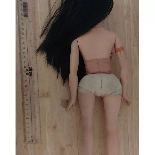 **ผมด้านหน้ามีรอยตัดตามภาพ ,ตุ๊กตาโพคาฮอนตัส Pocahontas ตัวใหญ่